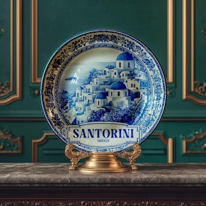 Santorini Plates - Etsy