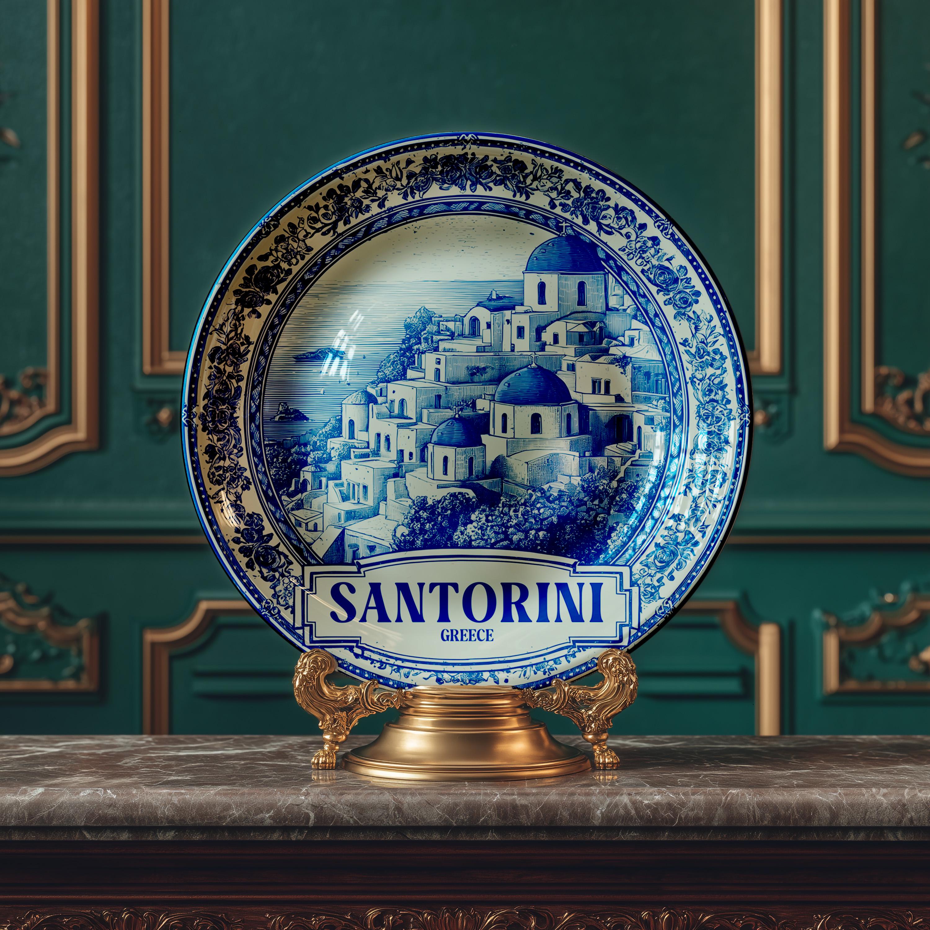 Santorini Plates - Etsy