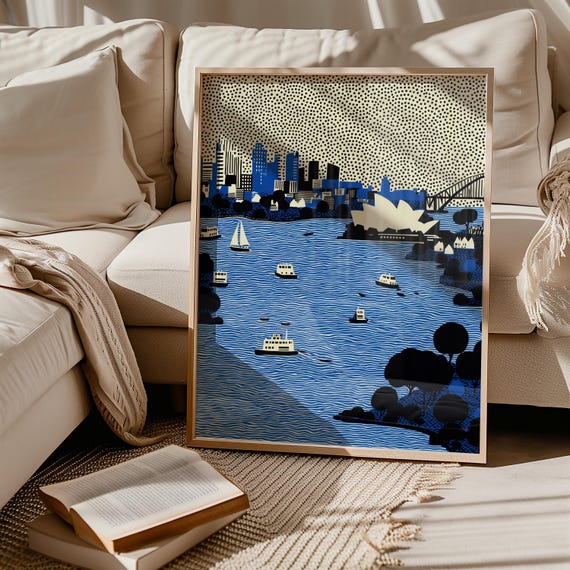 ポスター　コルビジェ　ペリアン　ACTUS IDEE アート　ポストモダン Sydney Wall Art Print, Pop Art Modern Australia Poster Travel Gift
