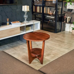 Couch Table, Walnut Wood Sofa Table, Slim End Table, Rectangle Table, Modern Coffee Table, Tall Side Table