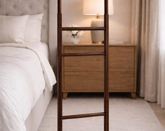 Solid Wood Valet Stand – Handmade Clothes Hanger Rack for Bedroom | Modern Men’s Butler Stand | Wooden Suit Organizer