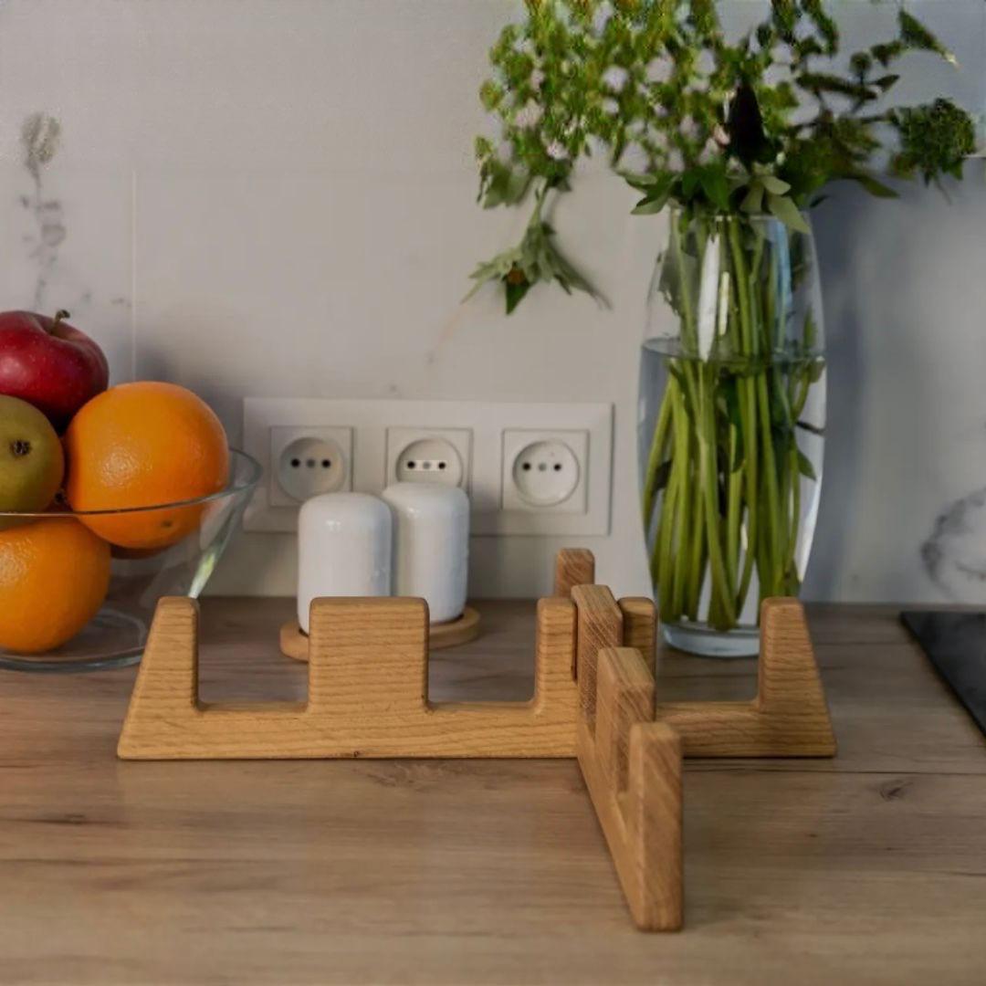 Cutting Board Stand, Serving Boards Organizer, Kitchen Board Holder, Wooden Board Stand.