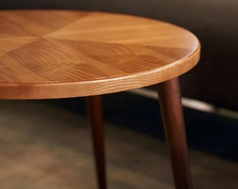 Handmade Ash Wood Coffee Table: Scandinavian Style Living Room Furniture