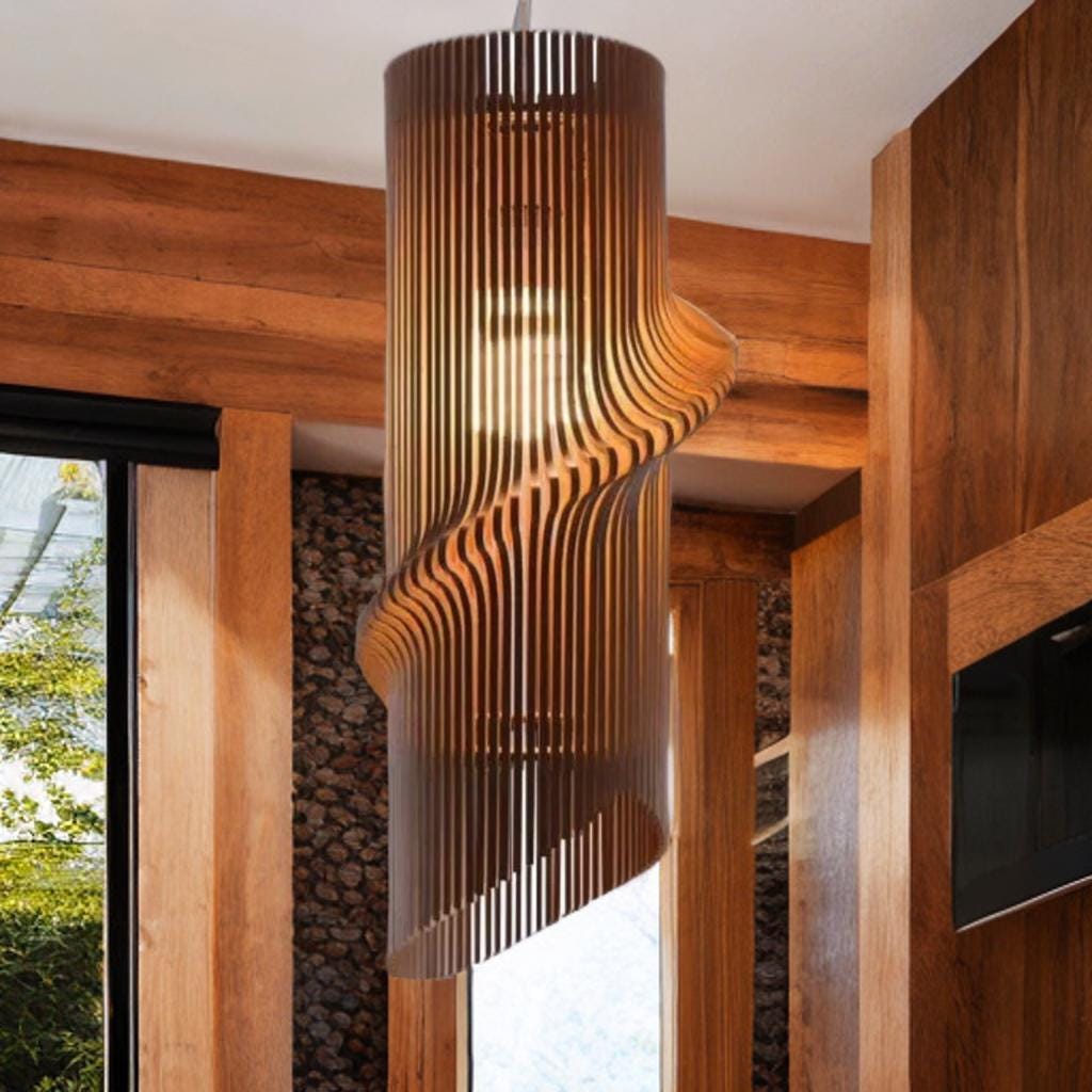 Wood Pendant Light,Mid Century Modern Chandelier,Modern Light Fixture,Modern Wood Chandelier,Ceiling Light Fixture,Hanging Lamp