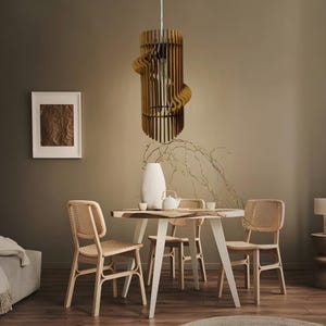 Wooden chandelier, Wood Pendant Light Wood Lighting, Wood Ceiling Light, Wood Lamp, Modern Wooden Light, Bedroom Chandelier