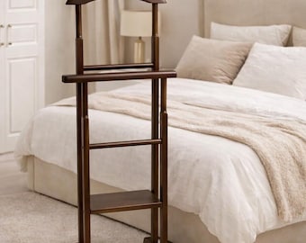 Appendiabiti in legno massello – Appendiabiti fatto a mano per camera da letto / Appendiabiti moderno per uomo / Organizzatore per abiti in legno