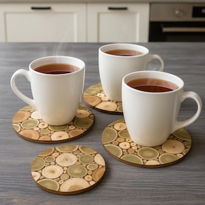 Handmade Wooden Trivet – Heat-Resistant Pad for Hot Dishes – Rustic Kitchen Decor & Practical Gift Idea – Wooden Trivet for Hot Dishes