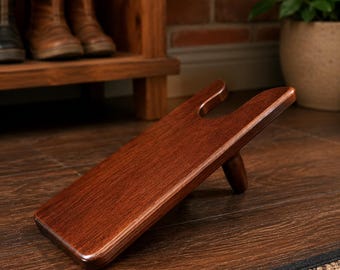 Handmade Wooden Shoe Remover | No Bending Required | Hands-Free Boot Jack | Easy Shoe Removal Aid for Seniors & Adults