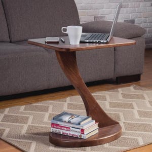 Ash Wood Mid-Century Modern Side Table: Living Room Coffee Table