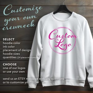 Choose a Logo for a Custom Crew-Neck Sweatshirt for Bar Bat Mitzvah Party Favor Swag Giveaway
