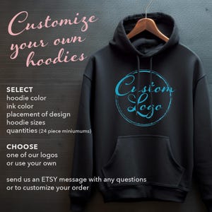 Choose a Logo for a Custom Hoodie Sweatshirt Package Bar Bat Mitzvah Logo Party Swag Giveaway