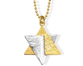 Star of David Necklace From Rockets & Iron Dome – Israeli Jewish Jewelry, Meaningful Gift