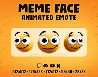 Meme face emote · Funny meme emoji · Stream overlay · Follow Alert · Twitch, Discord, YouTube, Kick