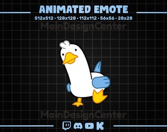 Walking Bird Animated Raid Emote Twitch, Discord, Kick Streaming Emoji ...