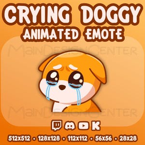 Crying Dog Emote - Etsy