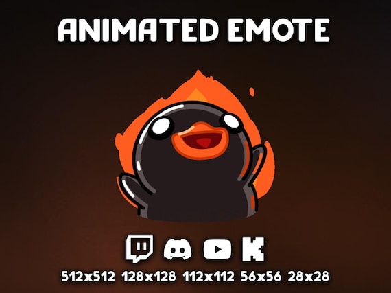 Animated Emote · Evil Duck Emoji · Meme Animal Chat Reaction · Twitch, Discord, Youtube, Kick · Stream Follow Alert · Streaming Overlay