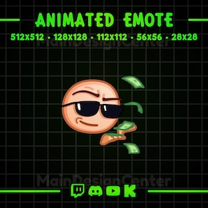 Flex Animated Emote · Money Rain Emoji · Donate Alert · Twitch, Discord, Kick, YouTube · Rich Chat Reaction