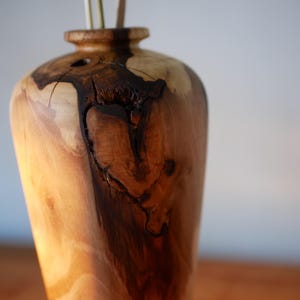 Handmade Wooden Vase  Natural Wood Home Decor  Rustic Wooden Art  Unique Organic Vase  Sustainable Gift for Home Decoration