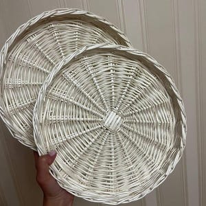 Wicker tray  Wicker basket Vintage wicker Wicker storage  Wicker decor Decorative traydesk Tray wooden Tray dresser tray  Cottagecore decor