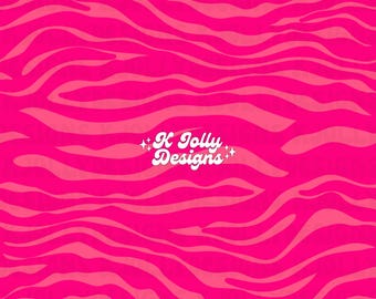 Swim Safe Summer Seamless Pattern, Pink Zebra Seamless File, Bright Girly Seamless Pattern for commercial use, Animal Print Seamless Pattern