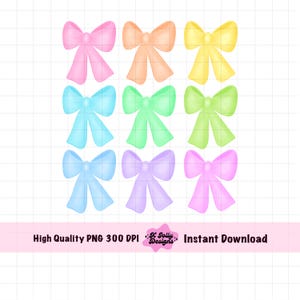 Bow PNG File, Coquette Bright Bows png, Rainbow Girly coquette png, Cute Little Girl Shirt, Rainbow Bows, Bow Sticker, Bright Happy png
