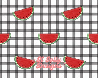 File senza cuciture con anguria estiva, motivo di frutta estiva, motivo estivo senza cuciture, picnic estivo con barbecue senza cuciture, acquerello senza cuciture, quadretti a quadretti