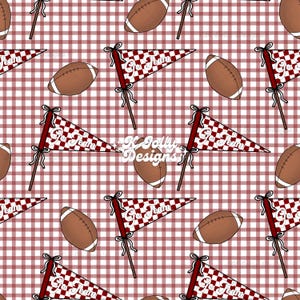 University of Oklahoma Football Seamless Pattern, OU Sooners Seamless File, College Football, Crimson Seamless File, Boomer Sooner Seamless