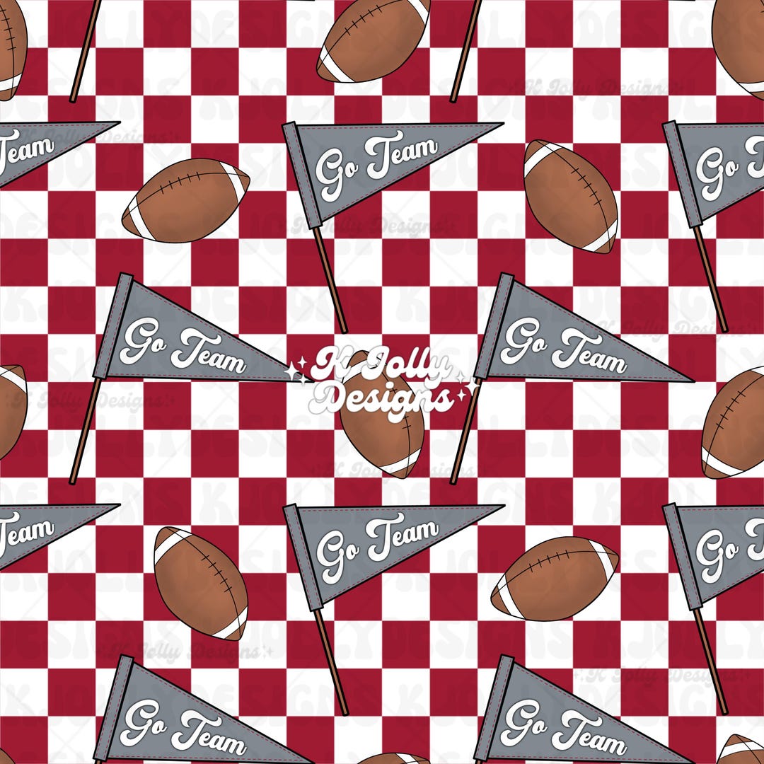 Alabama Football Seamless Pattern, Boys Alabama Football Pattern ...