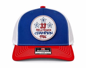 Rad Cru Jones Helltrack Champion 1986 BMX Trucker Hat Retro Racing Cap