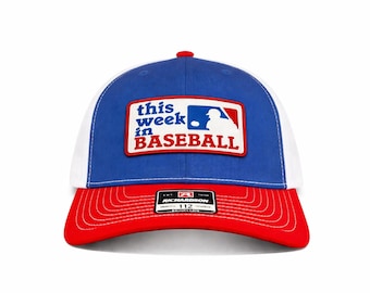 This Week in Baseball Vintage Trucker Hat | Richardson 112 Snapback with Retro Patch | Classic Fan Gift