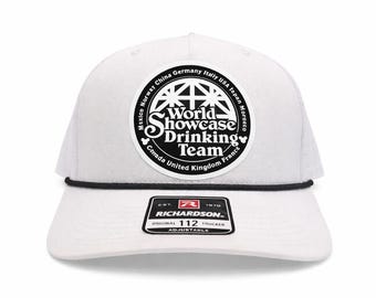 World Showcase Drinking Team Trucker Hat White Rope EPCOT Disney WDW Park Trip