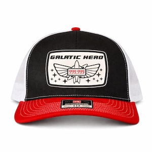 Buzz Lightyear Galactic Hero Richardson 112 Black / White / Red Trucker Hat