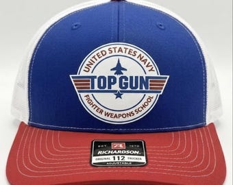 Top Gun United States Navy Fighter Weapons School Trucker Hat Maverick 40th Anniversary