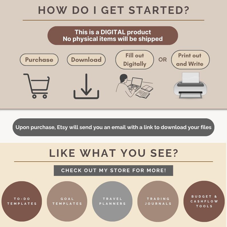 2025 Goal Planner | Printable Life Goals by Category (PDF) - Etsy