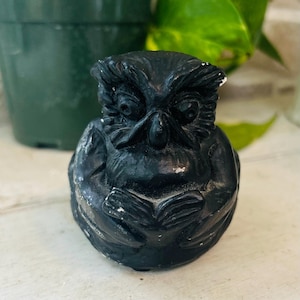 Vintage, Handmade Ceramic Owl Dish, MCM Decor, Cottagecore, Boho and Eclectic Style, Owl Decor