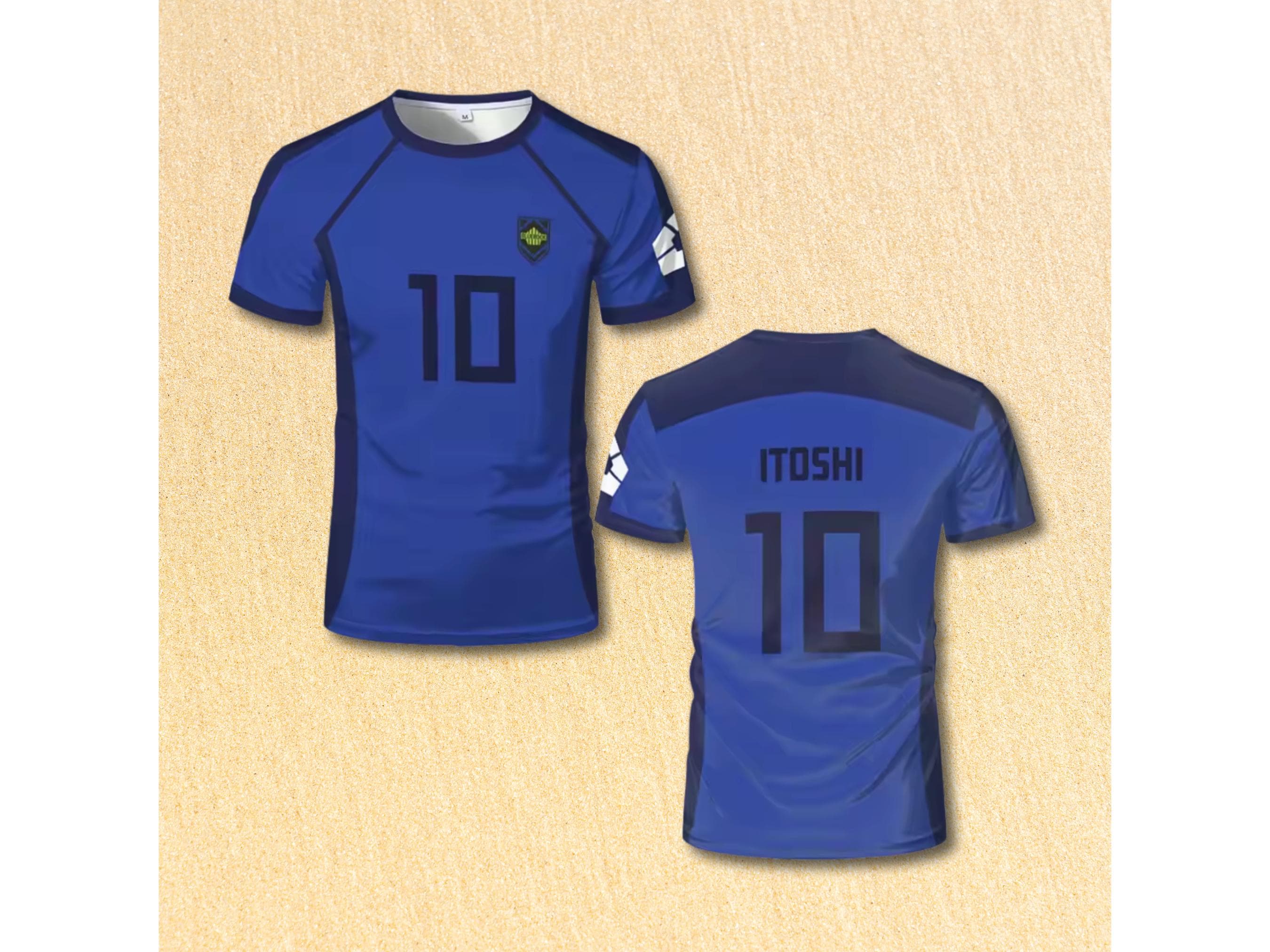 Anime zwembroek en T-shirt Blue Lock Nagi Seishiro/Isagi Yoichi T-shirt, Dames / Heren Anime Zwemshorts Korte Mouw Manga Top Voor Strand, bachira meguru, M