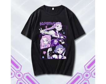 Kpop Demon Hunters Shirt , Huntrix Music T Shirt, Jinu Manga Shirt, Saja Girls Shirt, Kpop Tee