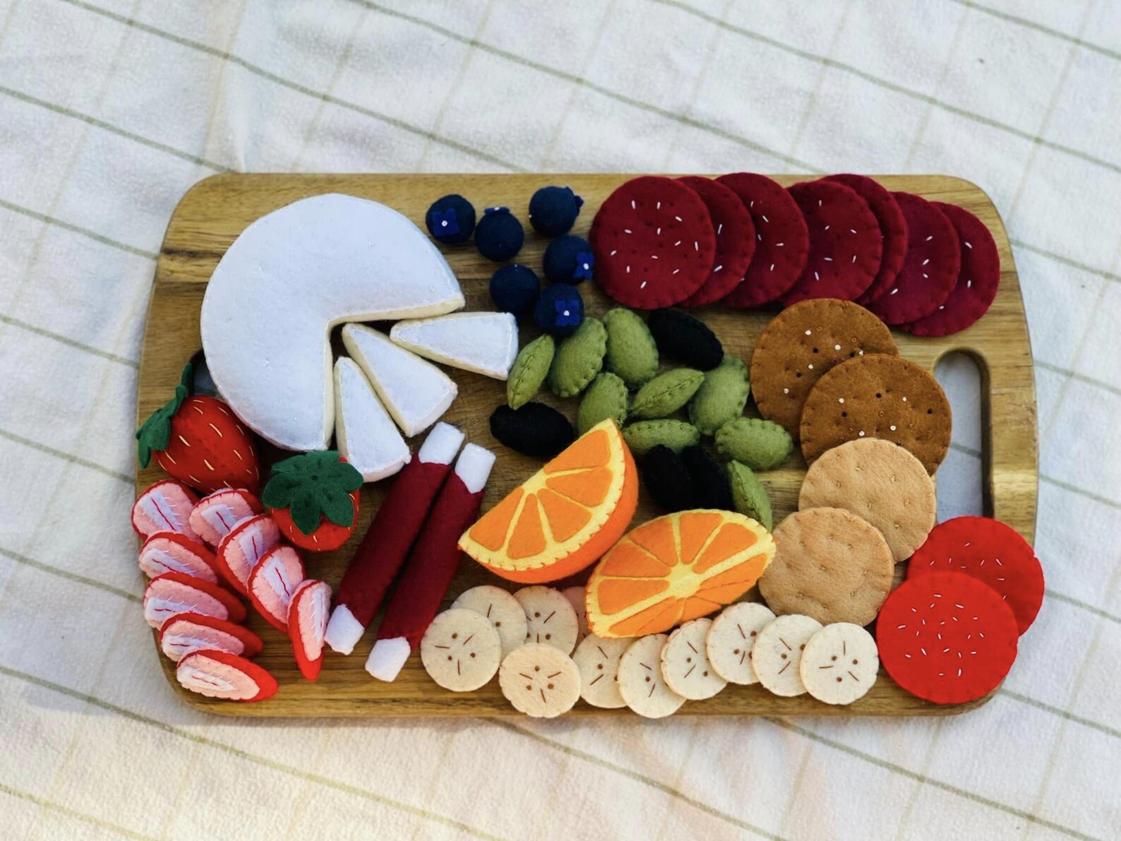 Montessori Felt Charcuterie Play Set-handmade Pretend Food for Toddlers ...