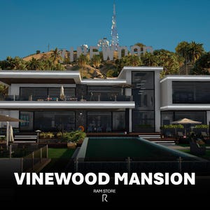 Vinewood Mansion Hills | FIVEM | MLO | House | Custom Interior | Roleplay | Highly Optimized / Modified / High Quality