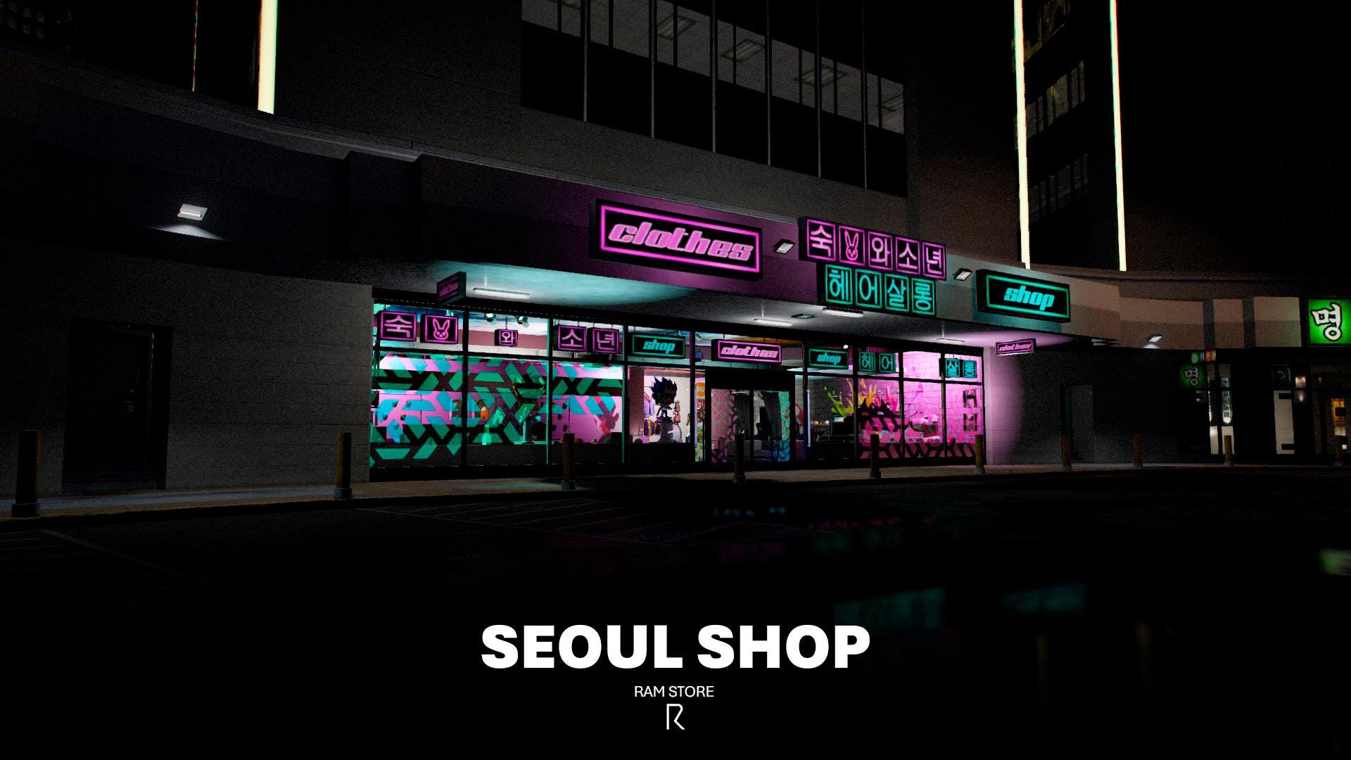Seoul Shop | FIVEM | MLO | Geschäft | Individuelle Innenausstattung | Rollenspiel | Hochoptimiert / Modifiziert / Hohe Qualität