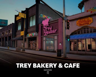 Trey Bäckerei & Café | FIVEM | MLO | Geschäft | Individuelle Innenausstattung | Rollenspiel | Hochoptimiert / Modifiziert / Hohe Qualität