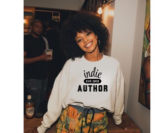 Camiseta de manga larga de autor independiente, personalizada, para nuevos autores, regalo para autores, autores publicados, futuros autores superventas, personalizada, regalo único.