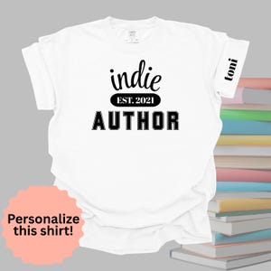 Personalized Author TShirt, Perfect Gift for Writers, Book Lovers, Author Gifts, Romance Readers, Book Boyfriend, New Author, Book Lover