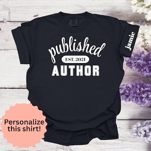 Personalized Author TShirt, Perfect Gift for Writers, Book Lovers, Author Gifts, Romance Readers, Book Boyfriend, New Author, Book Lover