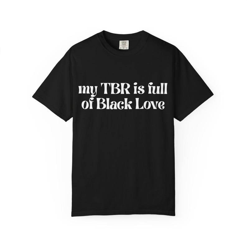 Black Love Book Lovers T-Shirt, Unisex Graphic Tee, Reader Gift, Literary Apparel, Bookworm Top, Printed T-Shirt image 2