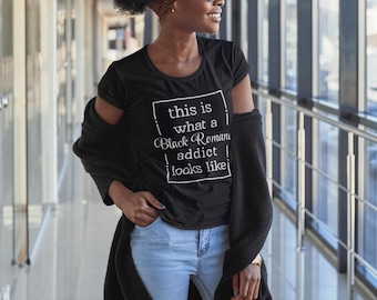 Black Romance Addict, Black Author Shirt, Girl Shirt, Writer Shirt, Author Gift, Black Literature Shirt, Black Culture Tee