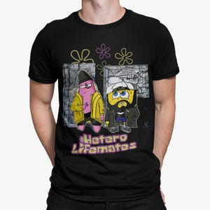 Kevin Smith Jay & Silent Bob Remix Sponge Retro 90s Mashup Official Men's T-Shirt