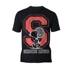 Peanuts Snoopy 1950 quarterback officieel heren T-shirt retro Snoopy cadeau voor klassiek Peanuts shirt vintage voetbalfan cadeaus T-shirt