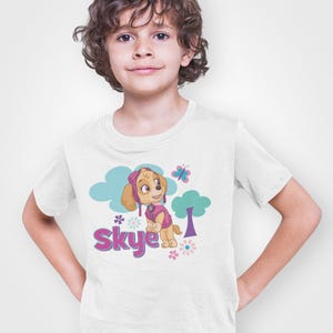 Paw Patrol Skye Mädchen T-Shirt, offizielles Cartoon T-Shirt
