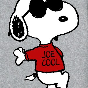 Peanuts Snoopy Joe Cool T-Shirt Retro 90s Snoopy Old School Graphic Tee image 5